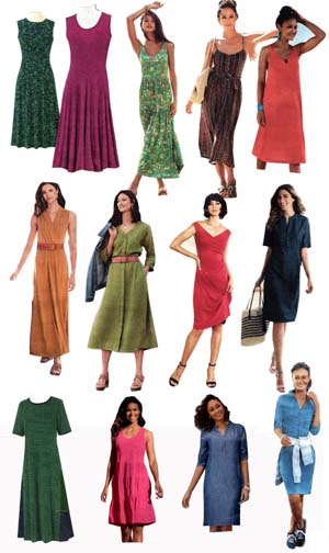 So many sleeve choices in dresses for Spring and Summer